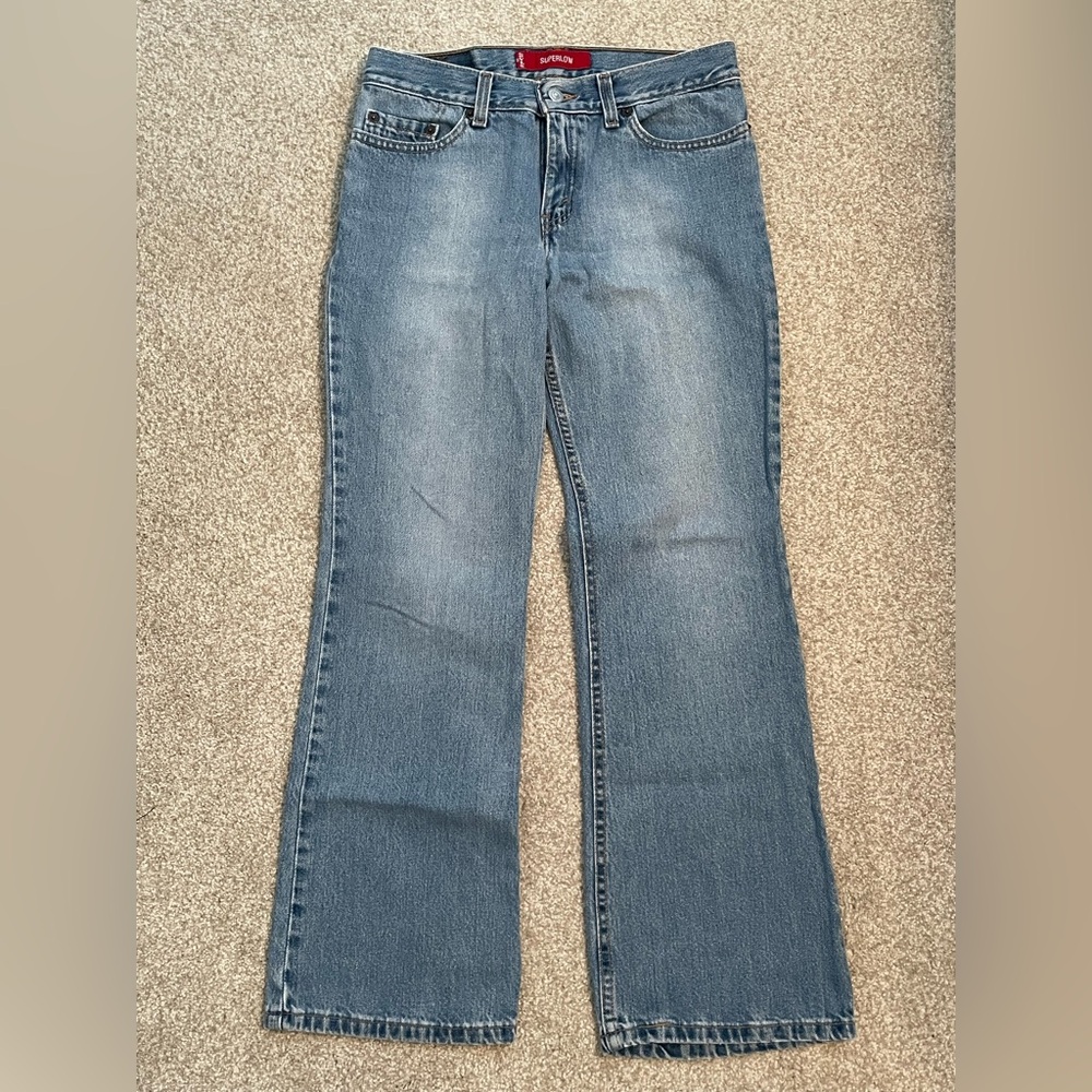 Levi’s 518 Superlow Bootcut Blue Jeans